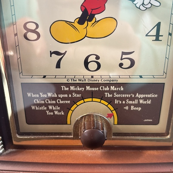 Vintage Disney Seiko Quartz Mickey Mouse Musical Alarm Clock - *READ* - Picture 3 of 11